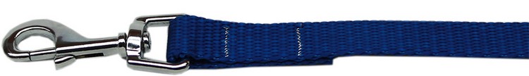 Plain Nylon Pet Leash 3/8in by 6ft Blue